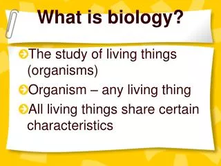 What is biology?