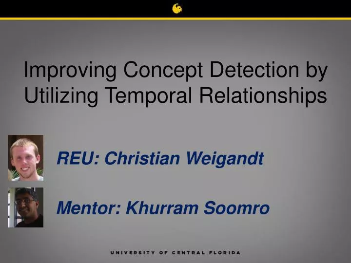 improving concept detection by utilizing temporal relationships