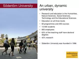 An urban, dynamic university
