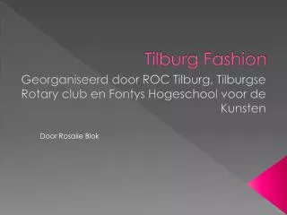 tilburg fashion