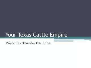 Your Texas Cattle Empire