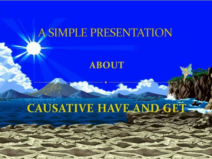 a simple presentation
