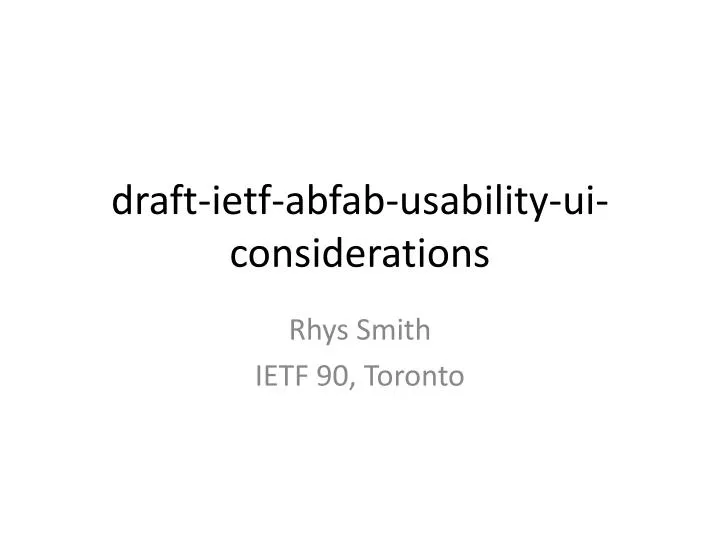 draft ietf abfab usability ui considerations