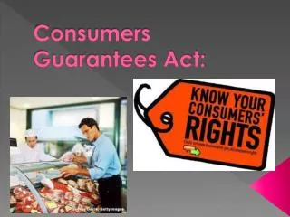 Consumers Guarantees Act: