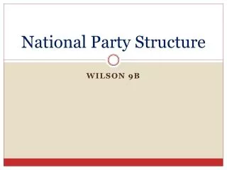 National Party Structure