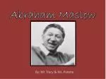 Abraham Maslow - slide 1