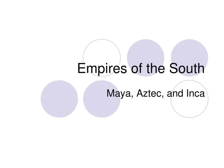 empires of the south