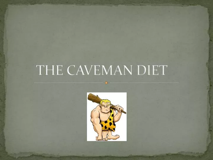 the caveman diet