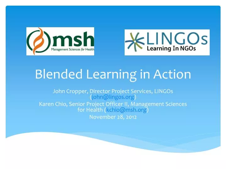 blended learning in action