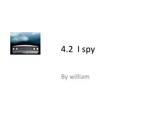 4.2 I spy
