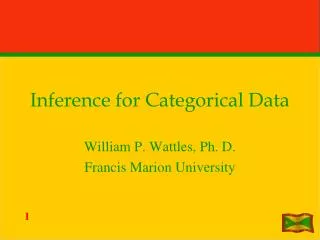Inference for Categorical Data