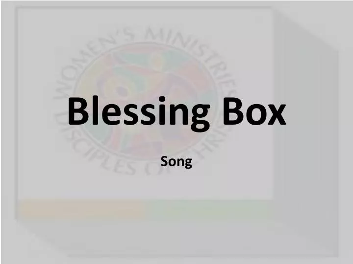 blessing box