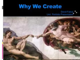 Why We Create