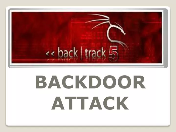 backdoor attack