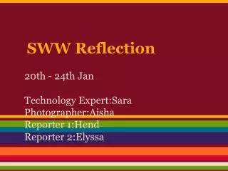 SWW Reflection