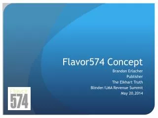 Flavor574 Concept