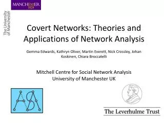 Covert Networks: Theories and Applications of Network Analysis