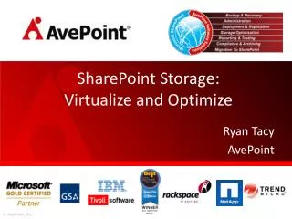SharePoint Storage: Virtualize and Optimize