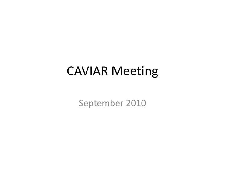 caviar meeting
