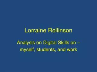 Lorraine Rollinson