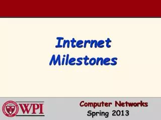 Internet Milestones