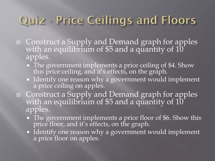 quiz price ceilings and floors