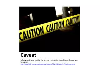 caveat