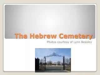 The Hebrew Cemetery