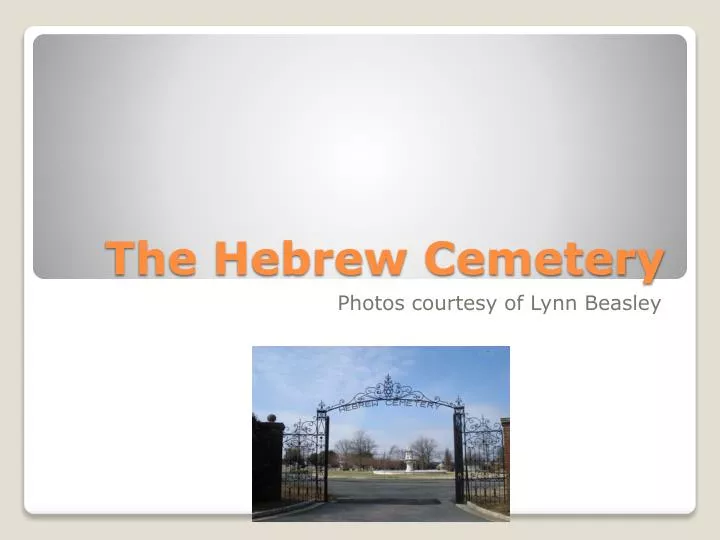 the hebrew cemetery