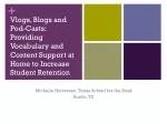 Enhance Student Engagement: Leveraging Vlogs and Podcasts for Vocabulary Retention - slide 1