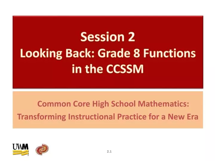 session 2 looking back grade 8 functions in the ccssm