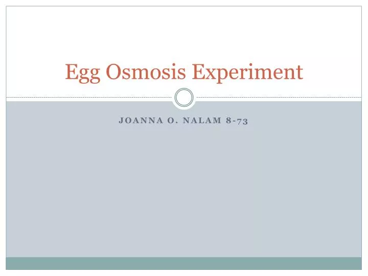 egg osmosis experiment