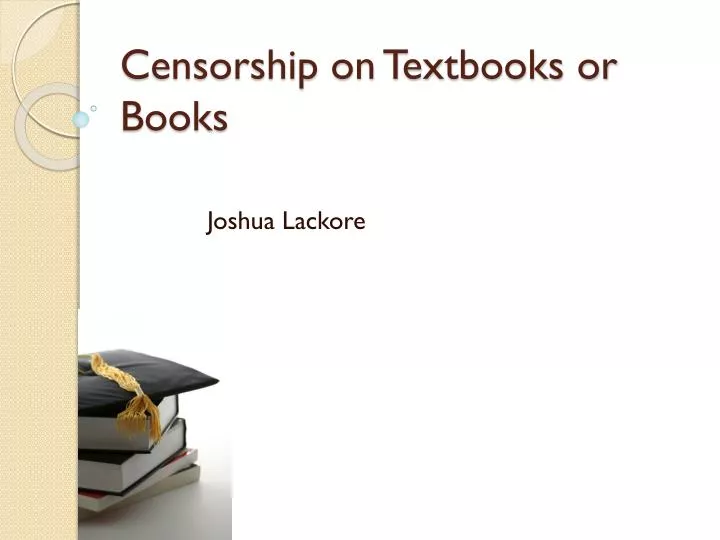 censorship on textbooks or books
