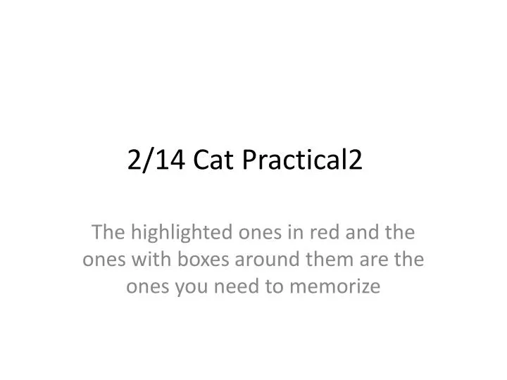 2 14 cat practical2