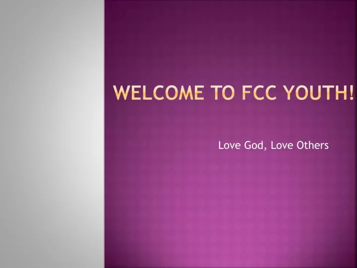 welcome to fcc youth