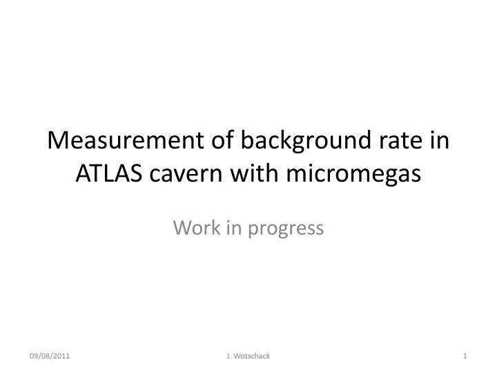 measurement of background rate in atlas cavern with micromegas
