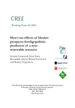 Short-Run Effects of Bleaker Prospects for Oligopolistic Producers of Non-Renewable Resources - slide 1