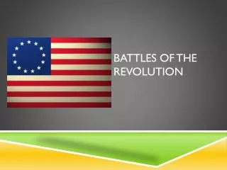 battles of the revolution