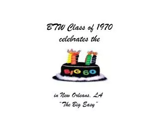BTW Class of 1970 celebrates the