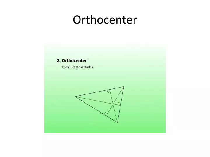 orthocenter