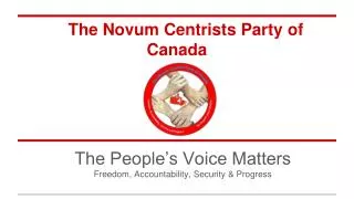 The Novum Centrists Party of Canada