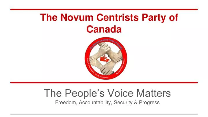the novum centrists party of canada