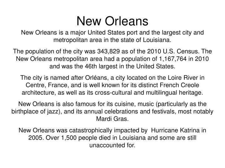 new orleans