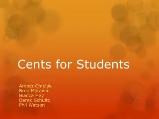 Cents for Students
