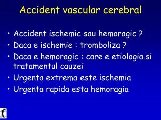 Accident vascular cerebral