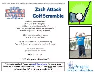 Zach Attack Golf Scramble