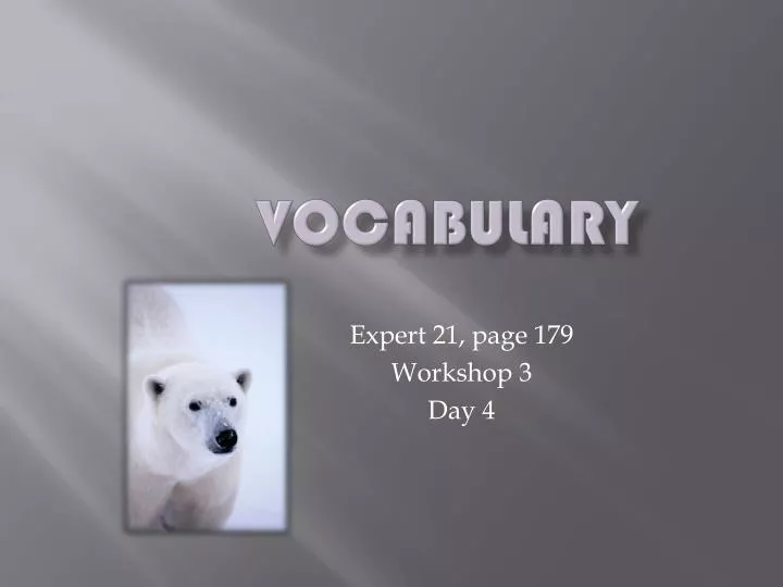 vocabulary