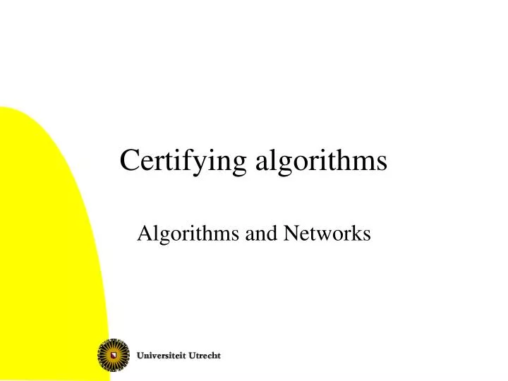 certifying algorithms