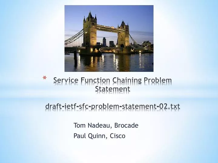 service function chaining problem statement draft ietf sfc problem statement 02 txt