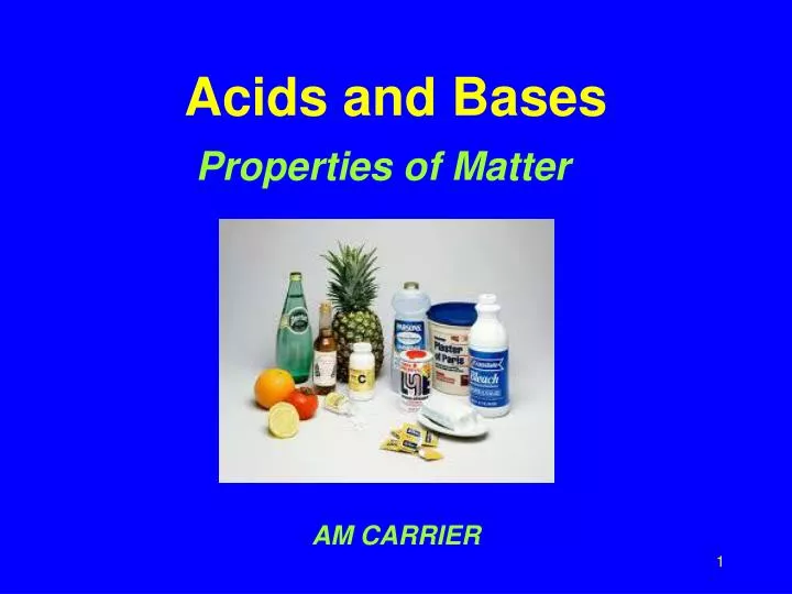 acids and bases